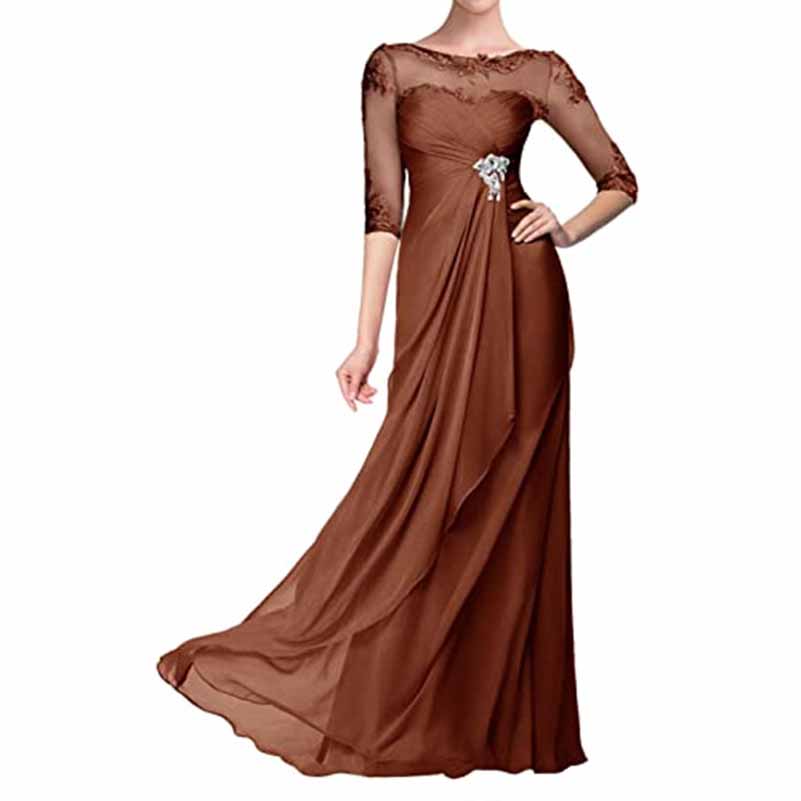 Women Custom Prom Dress Bridesmaid Dress Floor-Length Mother of the Bride Wedding Guest Dress