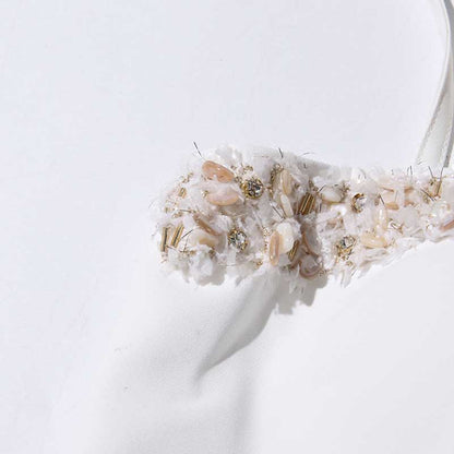 Women's Bar Pant Suit White Formal Wedding Suit Chic Two Pieces Set