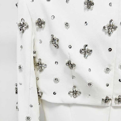 Womens Sequin-Beaded Cape Sleeves Long Formal Dress Wedding Prom Gown