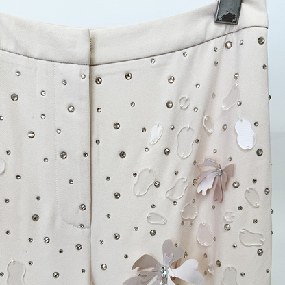 Heavy Embroidered Floral Pantsuit | Luxury Evening Wear