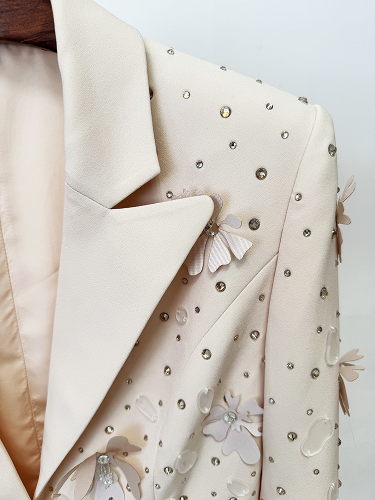 Heavy Embroidered Floral Pantsuit | Luxury Evening Wear