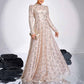 Long Sleeve Gold Seequin Prom Dress Wedding Ball Gowns Event Dress