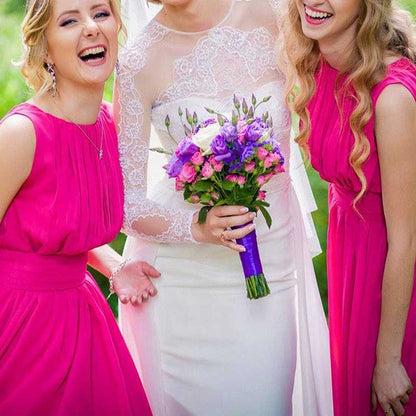 Custom Made Long Chiffon Bridesmaid Dresses – Elegant & Tailored to Fit