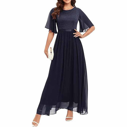 Junior Bridesmaid Dress Short Sleeves Lace Wedding Guest Dress
