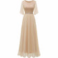 Junior Bridesmaid Dress Short Sleeves Lace Wedding Guest Dress