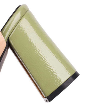 Women's Chunky Heel Sandals Square Toe Riveted Platform Heels