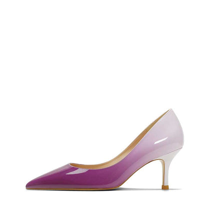 Elegant purple gradient SD Dresscode classic party heels for women with a pointed toe design