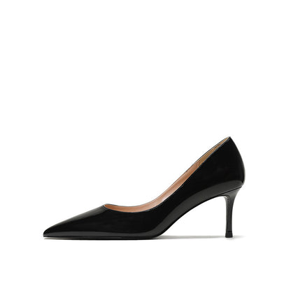 Elegant black classic party heels for women with a sleek pointed toe and a stylish stiletto heel