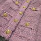 Ladies Tweed Short Jacket Casual Coat