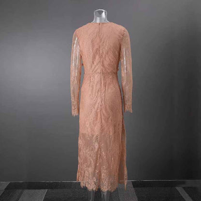 3D Floral Lace Maxi Dress – Romantic Evening or Wedding Guest Look