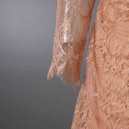 3D Floral Lace Maxi Dress – Romantic Evening or Wedding Guest Look