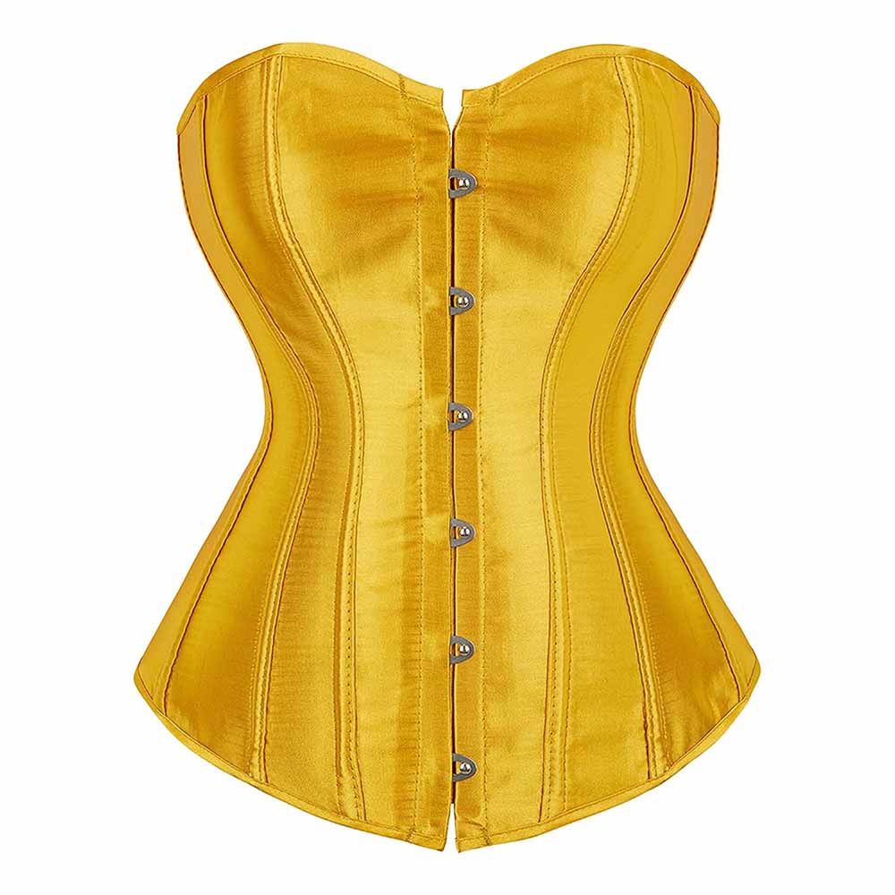 Women's Bustier Corset Top Sexy Lingerie Sets Satin Waist Cincher Body Shaper Bustier