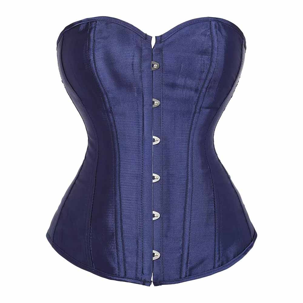 Women's Bustier Corset Top Sexy Lingerie Sets Satin Waist Cincher Body Shaper Bustier