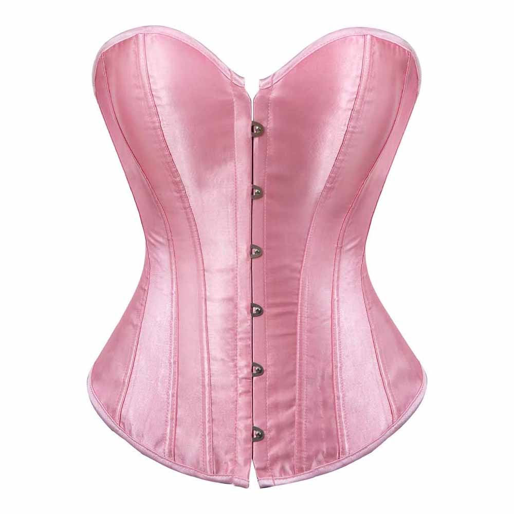 Women's Bustier Corset Top Sexy Lingerie Sets Satin Waist Cincher Body Shaper Bustier