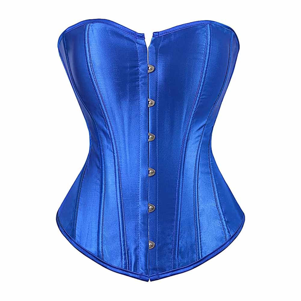 Women's Bustier Corset Top Sexy Lingerie Sets Satin Waist Cincher Body Shaper Bustier