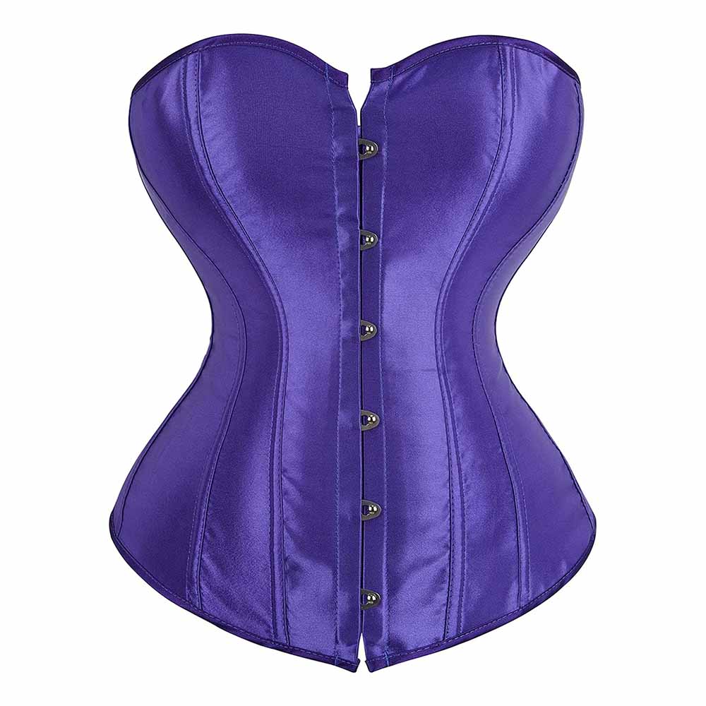 Women's Bustier Corset Top Sexy Lingerie Sets Satin Waist Cincher Body Shaper Bustier