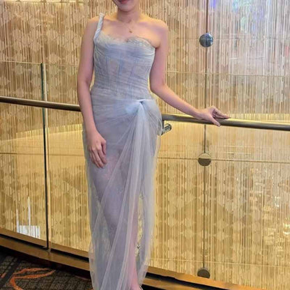 Corset Mesh Corset Slip Lace Dress – Elegant Semi-Formal Dress