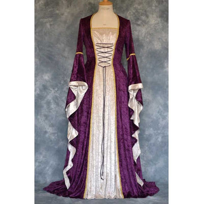 Medieval Court Long Dress Halloween Cosplay Costume 1834