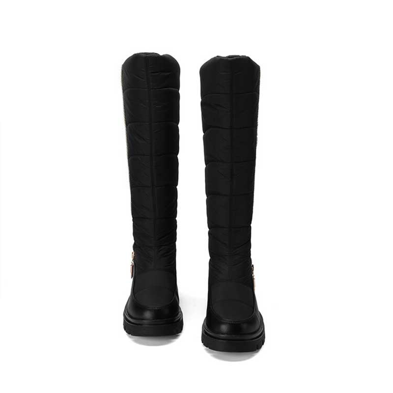 Winter Boots Women Plush Lined Snow Boots Waterproof Down Cotton Boots