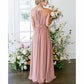 Women's Halter Chiffon Bridesmaid Dress Long A-Line Weddign Guest Dresses