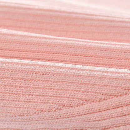 Women Knit Cardigan V-Neckline Cropped Knitted Slim Coat Short Sleeve