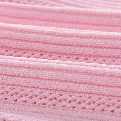 Women Knit Cardigan V-Neckline Cropped Top Short Sleeve Knitted Slim Coat