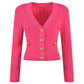 Women Knit Cardigan V-Neckline Cropped Top Long Sleeve Knitted Slim Coat