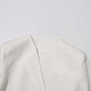 White Blazer Pantsuit Crop Top Coat + Wide Legs 2 Pieces Set