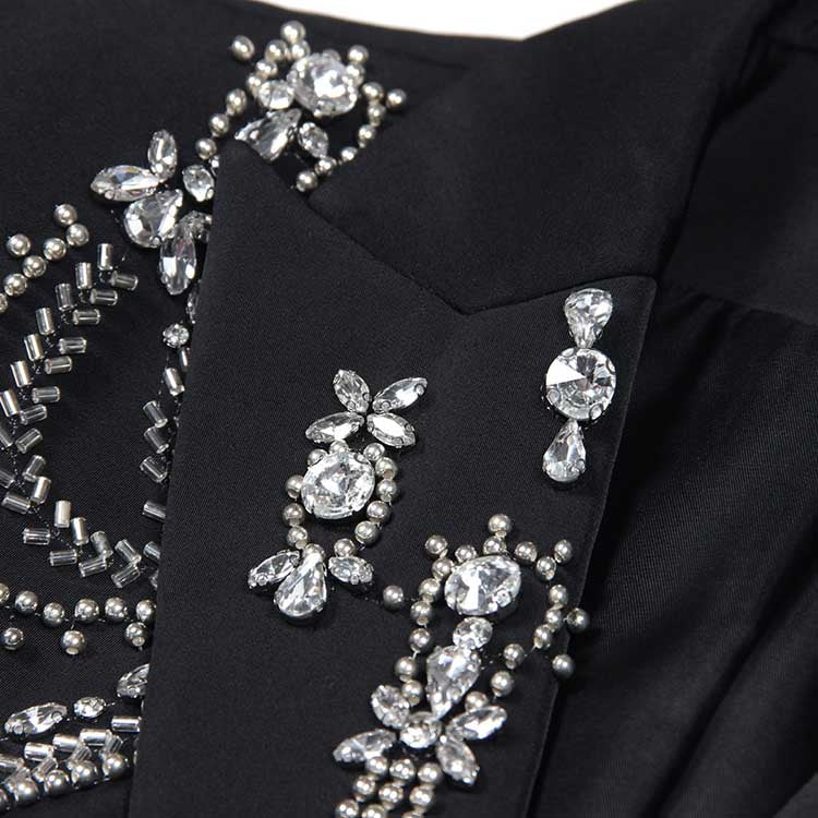 Women's Beaded Blazer Evening Coat