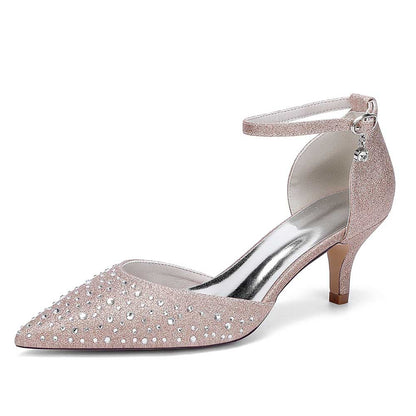 Rhinestones Formal Heels Sparkle Wedding Shoes For Women