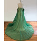 Women Tulle Robe for Maternity Photoshoot Puffy Gown Off-The-Shoulder Prom