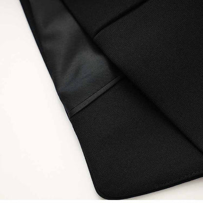 Double Breasted Blazer with Gold Buttons – Elegant Structured Blazer for Women