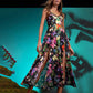 Womens Floral Printed Maxi Dress Beach Party Long Floral dresses