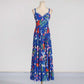 Womens Floral Printed Maxi Dress Beach Party Long Floral dresses