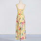 Womens Floral Printed Maxi Dress Beach Party Long Floral dresses