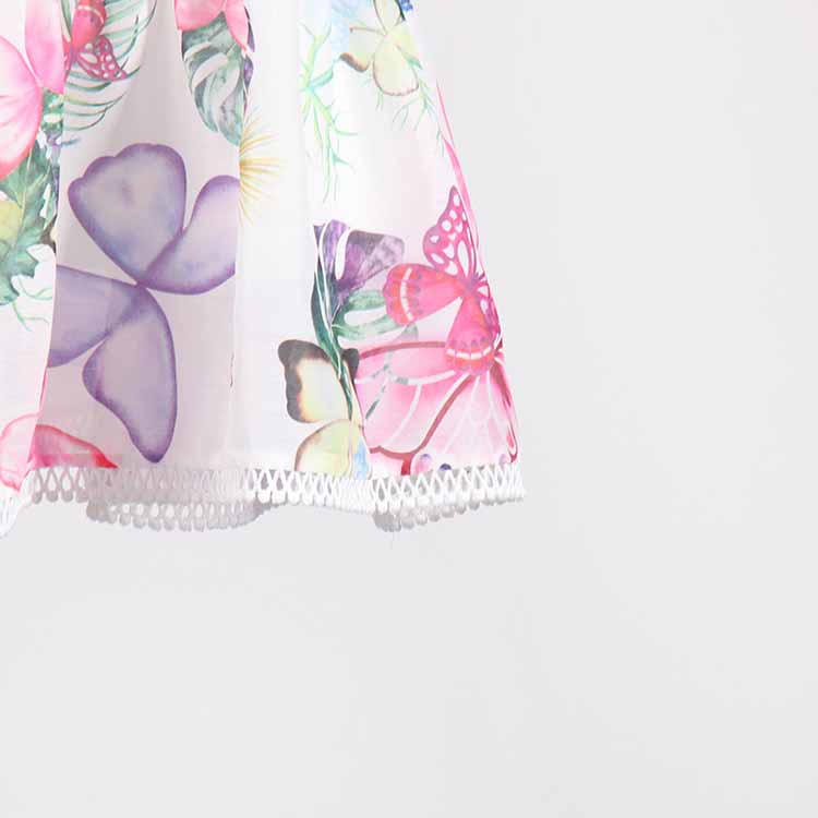 Halter Floral Patchwork Multi-Layered Ruffle Mini Dresses