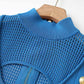Women's Sleeveless Cut-Out Midi Knitted Dress