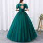 Dark Green Princess Ball Gown Quinceanera Prom Dress Birthday Party Gowns