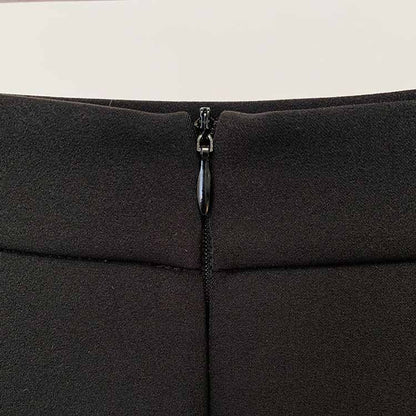 Women's Formal Skirt Suit Fitted nail bead diamond Short Crop Jacket + Mini Skirt Suit