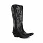 Metallic Cowboy Boots For Women Chunky Heels Boots