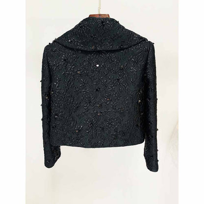 Women Luxury Hand Made 3D Flowers Embroidery Blazer / Dress