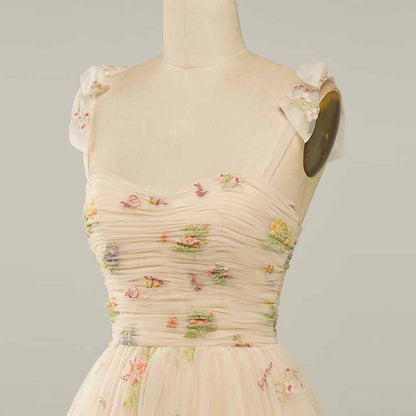 Sweetheart Short Homecoming Dress with Embroidery Floral Party Dress