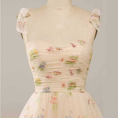 Sweetheart Short Homecoming Dress with Embroidery Floral Party Dress