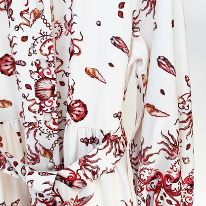 Chic White Floral Maxi Dress For Women Trendy Holiday Dress