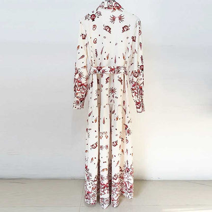 Chic White Floral Maxi Dress For Women Trendy Holiday Dress