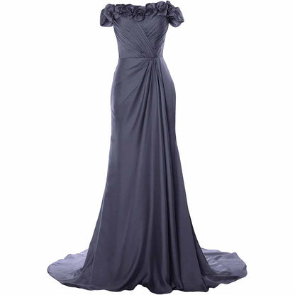 Women A-Line Formal Party Evening Gown Off Shoulder Long Prom Dress