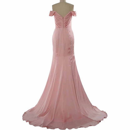 Women A-Line Formal Party Evening Gown Off Shoulder Long Prom Dress