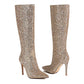 Women's Glitter Knee Hight Boots