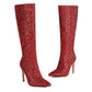 Women's Glitter Knee Hight Boots