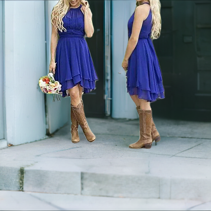 S&Dco Cowgirl Bridesmaid Dress for Rustic Wedding